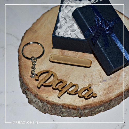 Llavero Mdf Regalo Personalizado Día Del Padre Papá