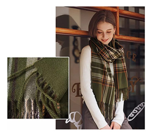 For Bufanda A Cuadros De Invierno For Mujer, Bufanda