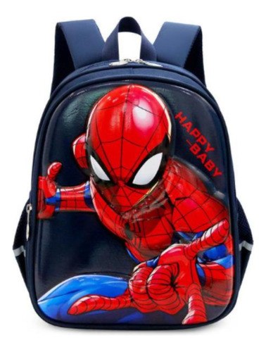 Mochila Spiderman Escolar Preescolar Kinder Impermeable 