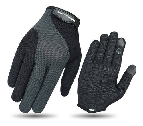 Guantes Bicicleta Radical Touch M/l Negro/gris