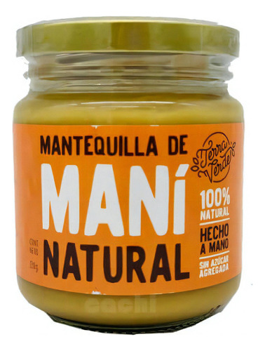 Mantequilla De Maní Natural Terra Verde® 230g | 100% Pura