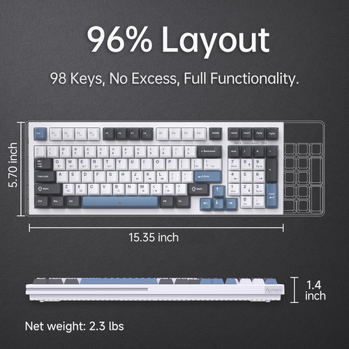 Teclado Para Juegos Kemove K98se Con Retroiluminación Led Pr