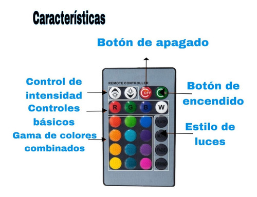 Imagen 5 de 8 de Lampara Foco Led 12w 16 Colores Control Remoto Luz Rgb