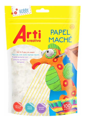 Papel Mache 100 Gramos Arti Creativo