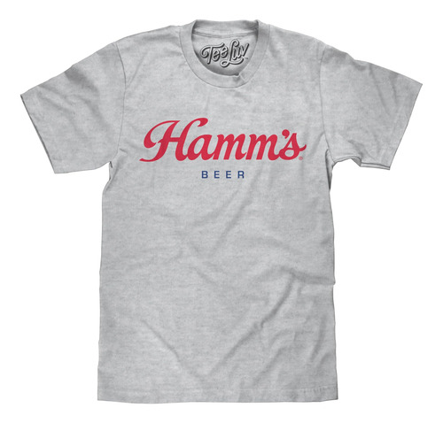 Polera Hamms Red Script Soft Touch - Gris Jaspeado Grande