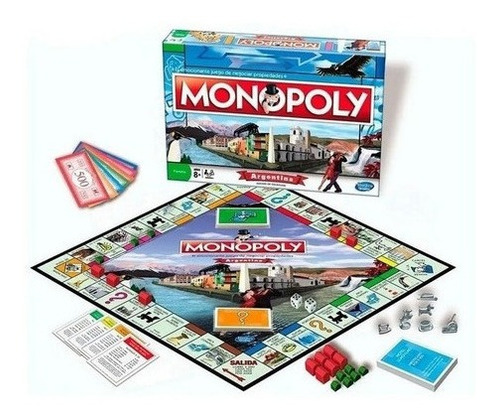 Monopoly Argentina Monopolio Hasbro Juego De Mesa Familia