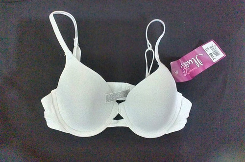 Brasiere / Sujetador / Sostén / Bra 34b Color Blanco Ilusión
