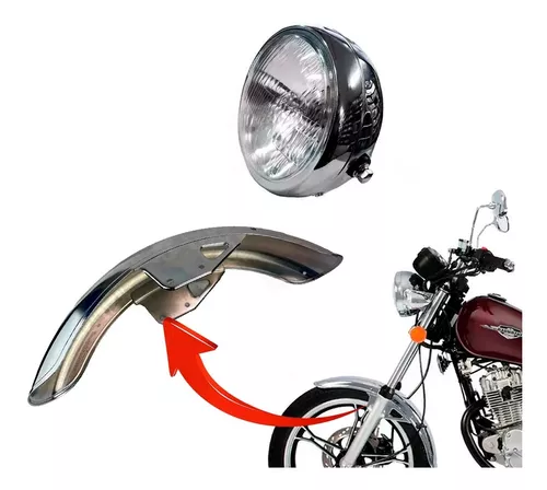 Paralama E Lanterna Suzuki Intruder 125 2010 2011 2012