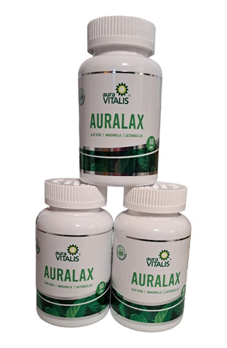 Auralax 3x60 Caps Aloe Vera Manzanilla Lactobacillus