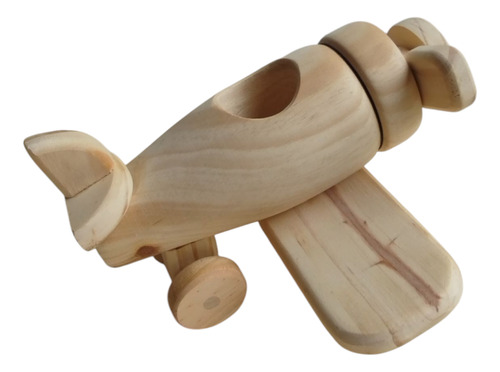 Avioneta De Madera Montessori Avion Torneado Madera De Pino