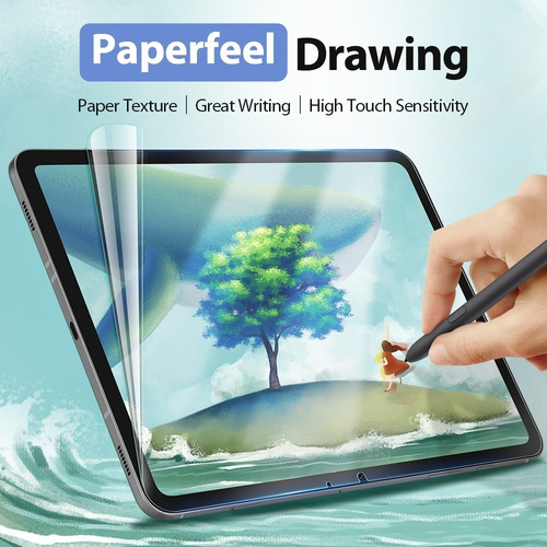 Imagen 3 de 7 de Lámina Pantalla Paperfeel Para Samsung Galaxy Tab S7 Fe