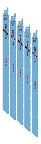 Lâmina Serra Sabre Heavy For Metal S1225vf 5 Unidades Bosch 300 X 19 X 1,25mm/12 - 2608.657.409