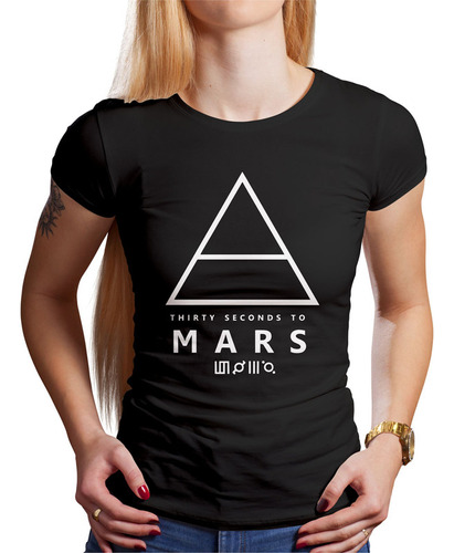Polo Dama 30 Seconds To Mars Logo (d1311 Boleto.store)
