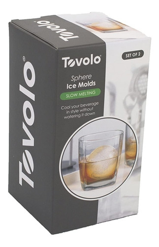 Tovolo Moldes Para Hacer Hielo, Paquete De 2 Esferas, Cubo