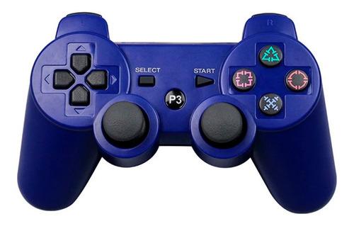 Joystick Compatible Ps3 Dualshock Wireless Bluetooth Azul