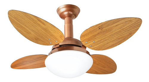 Ventilador De Teto Jet Delta Cobre 4pás Freijó 220v+controle Cor Das Pás Tabaco Diâmetro 105 Cm Frequência 60 Material Das Pás Mdf/rattan Quantidade De Pás 4 220