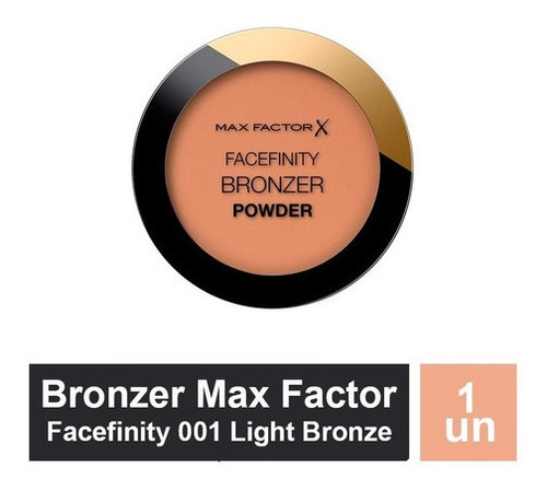 Imagen 1 de 4 de Max Factor Bronzer Powder Facefinity 001 Light Bronze