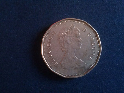 Imagen 2 de 2 de Moneda Canadá Dollar Bronce 1988 (ca03)