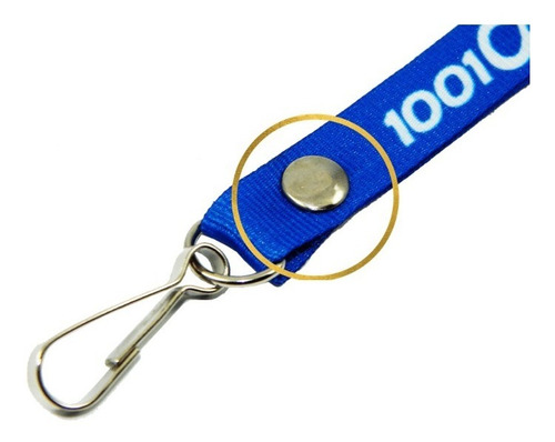 Remache Simple Para Porta Gafete, Lanyard O Cinta 1000pz