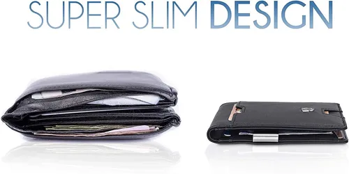 Billetera Travando Hombres Slim Bloqueo Rfid, 11 Tarjetas