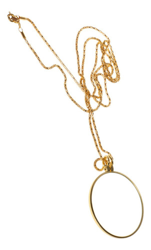 6x Colgante Con Monóculo Cadena Oro