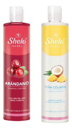 Dúo Shampoo Corporal De Arándano + Piña Colada Shelo