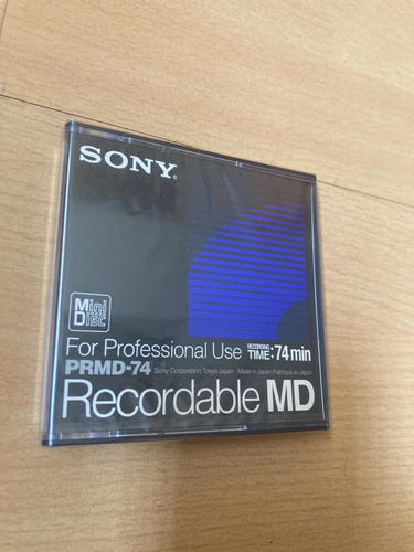 Sony Professional Use Md Mini Disc Prmd-74 Original