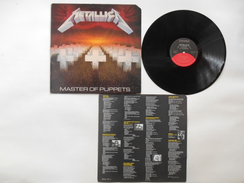Lp Vinilo Metallica Master Of Puppets Elektra Pri 2 Usa 1986