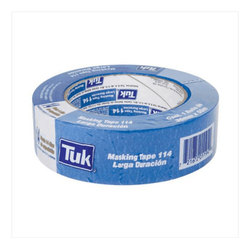 Masking Tape Tuk Larga Duracion #114 36mm X 50mts 3 Pz S