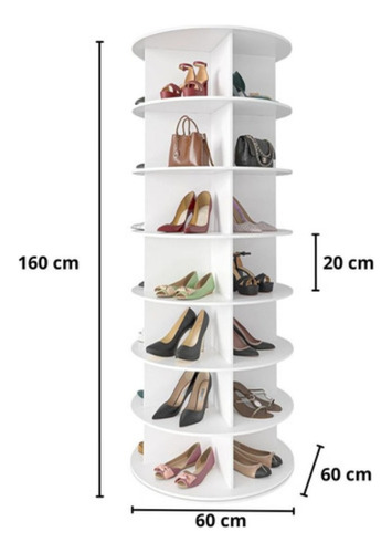 Zapatero Giratorio 360, Lazy Susan, Zapatero Giratorio