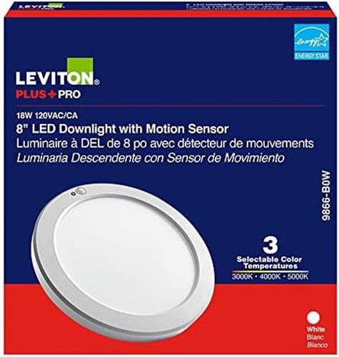Leviton Led Downlight Con Sensor De Movimiento, Ronda De 8