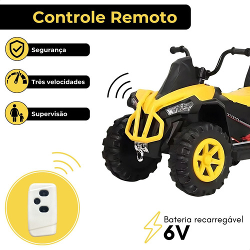 Carrinho Infantil Quadriciclo Elétrico Passeio Brinquedo