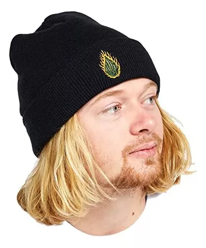  Volcom Gorro de nieve Stoned Roll Over Fit para hombre, Negro -  : Ropa, Zapatos y Joyería