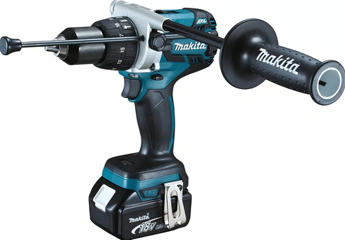 Rotomartillo Makita Inalambrico Brushless 1/2 18v Dhp486rtj Color Turquesa