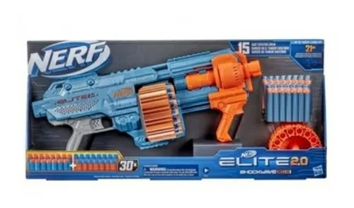 Nerf Elite 2.0 Shockwave Rd 15 E 9531 Hasbro Arma De Brinqu