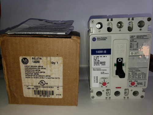 Allen Bradley 140m-18e-c80 80 A 3p 600vac Interruptor De Cir