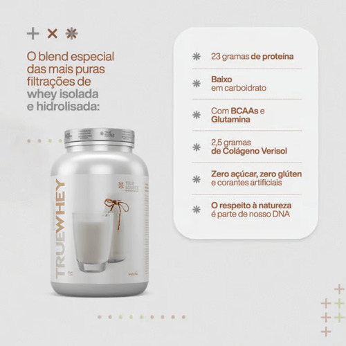 Sachê True Whey Proteína Natural True Source 28g