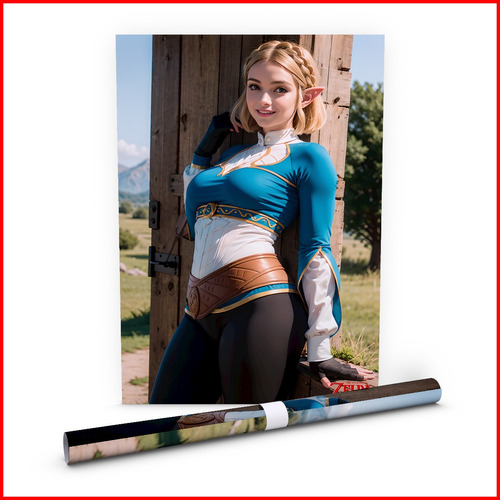 Poster Anime Cosplay Comic - Princesa Zelda - 40x60cm