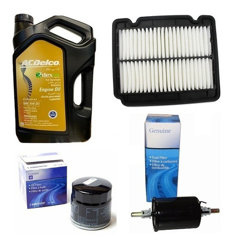 Kit De Filtros + Lubricante Original Chevrolet Aveo