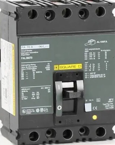 Terruptor Termomagetico Fal36070 600v 3p 70 Amp Squared