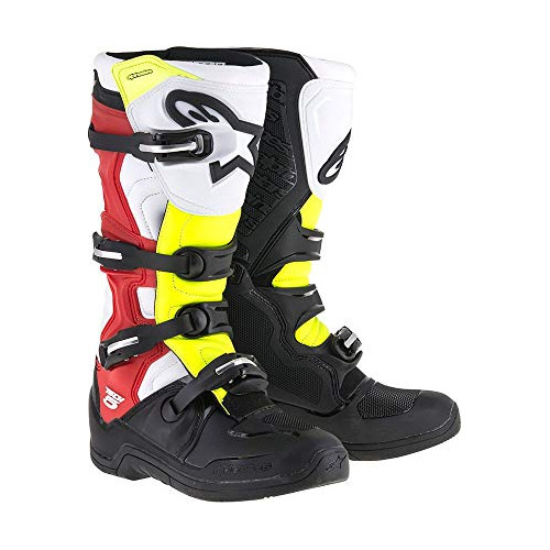 Botas Alpinestars ******* Tech 5 Negro-blanco-rojo-amarillo 