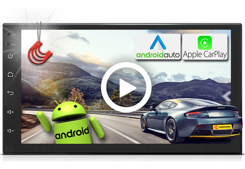 Central Multimídia 7  Mp5 2 Din Android Carplay Androidauto