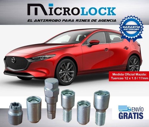 Seguridad Microlock Mazda  3 2019 - Antirrobo