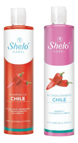 Shampoo 530ml + Acondicionador De Chile Shelo