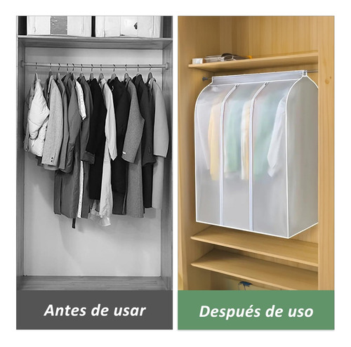 120x100x50 Cm Protector De Ropa Colgante Cremallera Completa