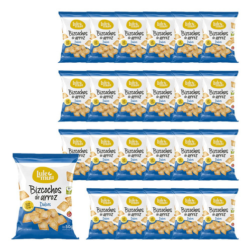 Bizcocho De Arroz Dulce Lule Muu 50g Sin Tacc Break Pack X24