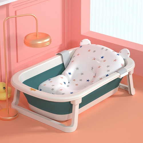 Imagen 1 de 5 de Bañera Bebé Plegable Con Hamaca Acolchada Incluida.