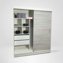 Comprar Placard Puertas Corredizas 1,50 Blanco Puerta Jacarandá 3150 Color Gris
