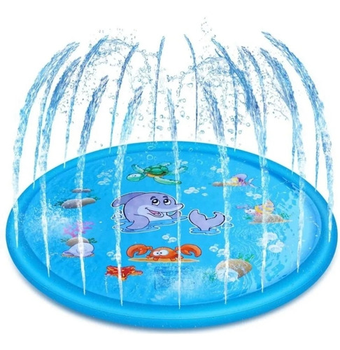 Piscina Alfombra Lanza Agua 100cm Juego Para Niños 3714