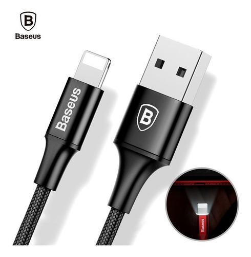 Cable Lightning A Usb Con Led Apple iPhone Baseus